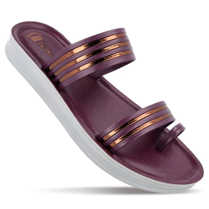 Free and comfortable Women's Daily Wear Sandals  - WL7528 Dark Grape