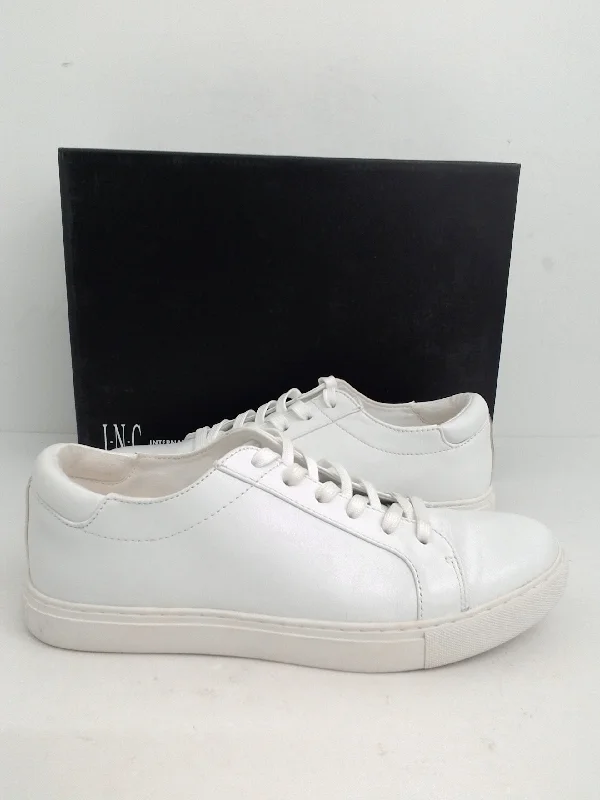 Lazy Style Kenneth Cole Women's Kam White Leather Sneaker Size 8 M