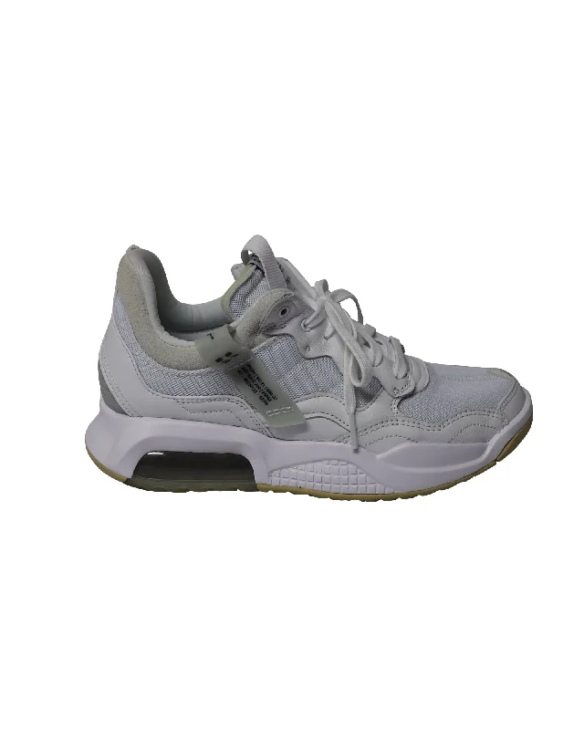 Knitted Design Nike Jordan MA2 Sneakers in White Gum Leather