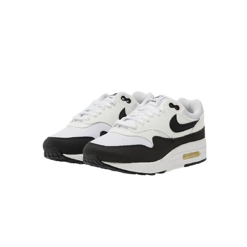Sports litigation style Women's Air Max 1 Sneakers In White/black-Summit White
