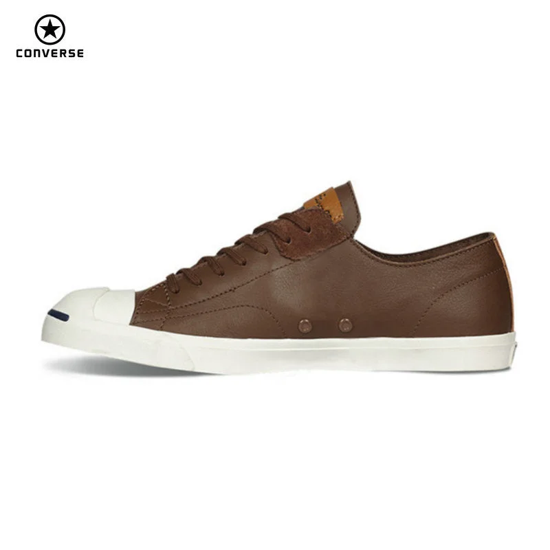 Letter embroidery Converse new Original JACK PURCELL sneakers Spring summer man and women  pu Leather black color Skateboarding Shoes