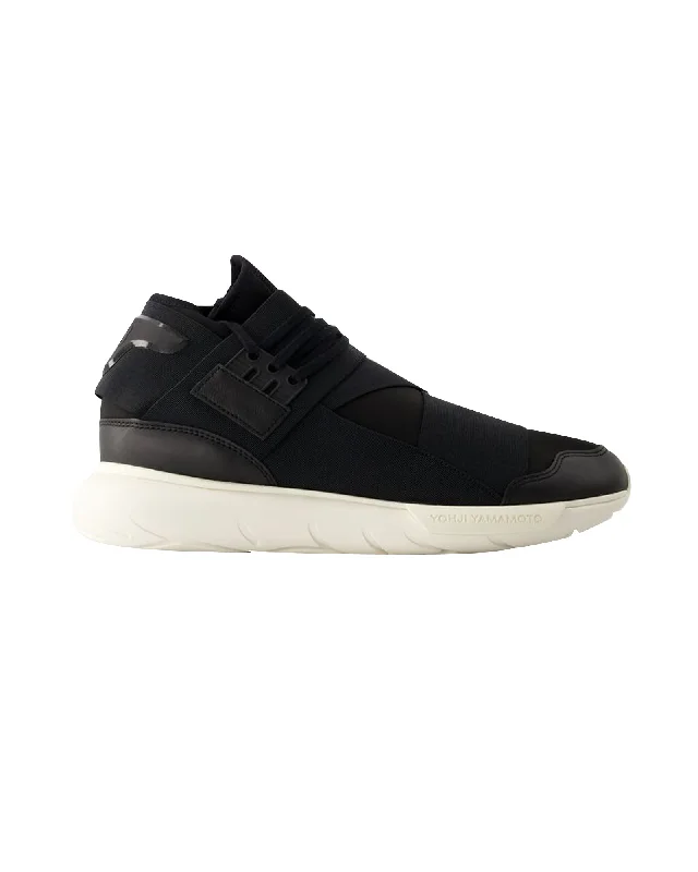 High-end atmosphere Qasa Sneakers - Y-3 - Leather - Black