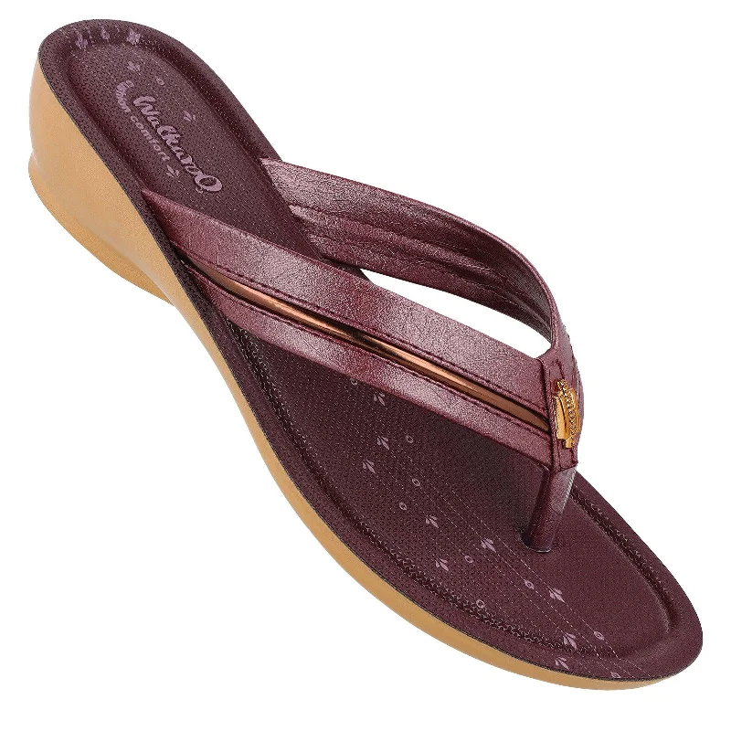 British casual Women's Daily Wear Sandal  - WL7113 Brown Fig