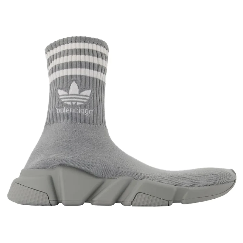 Warm And Comfortable Speed Lt Adidas Sneakers - Balenciaga - Grey/Logo White