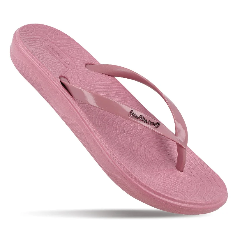 Stunning Fashion Women's Flip Flop Slippers - WC8921 Dark Pink