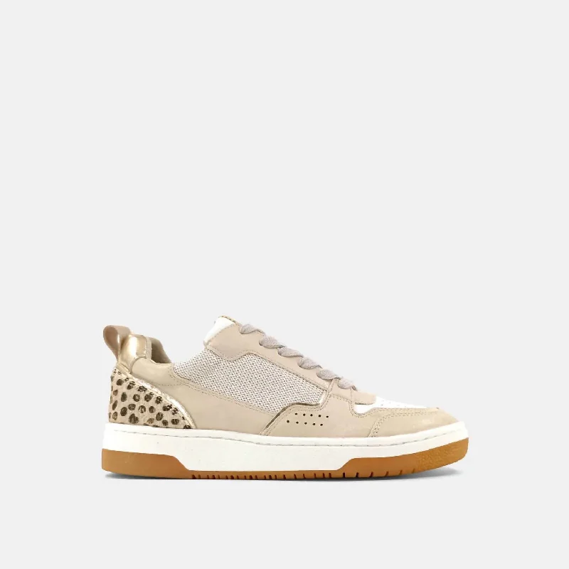 Amazing design Romi Sneaker In Gold Cheetah