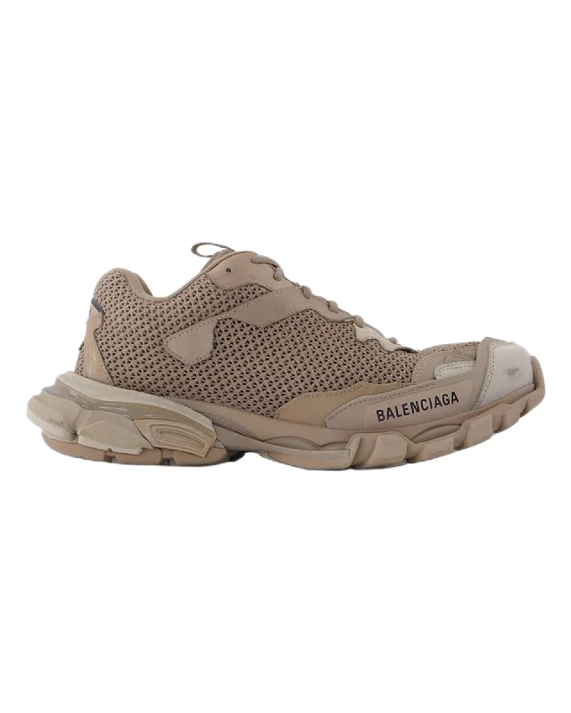 Unique Design Track.3 Sneakers - Balenciaga -  Beige Mix