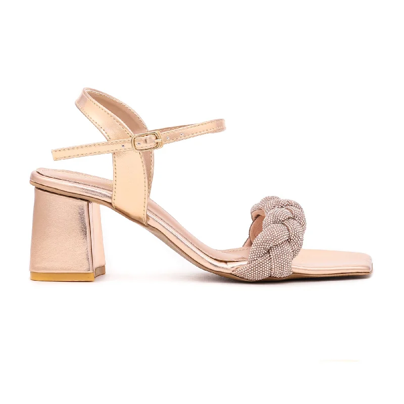 Mid-length Style Peach Fancy Bridal Sandal FN5497
