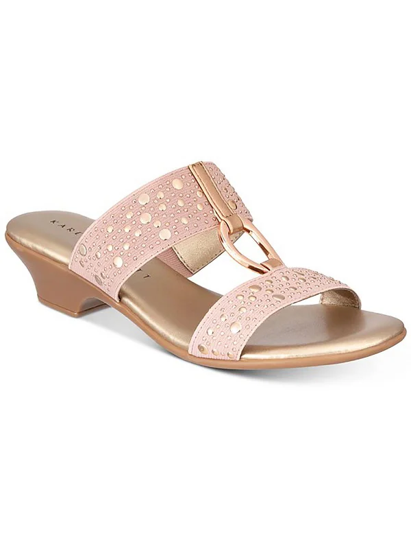 Lazy Style Eanna Womens Open Toe Buckle Block Heel