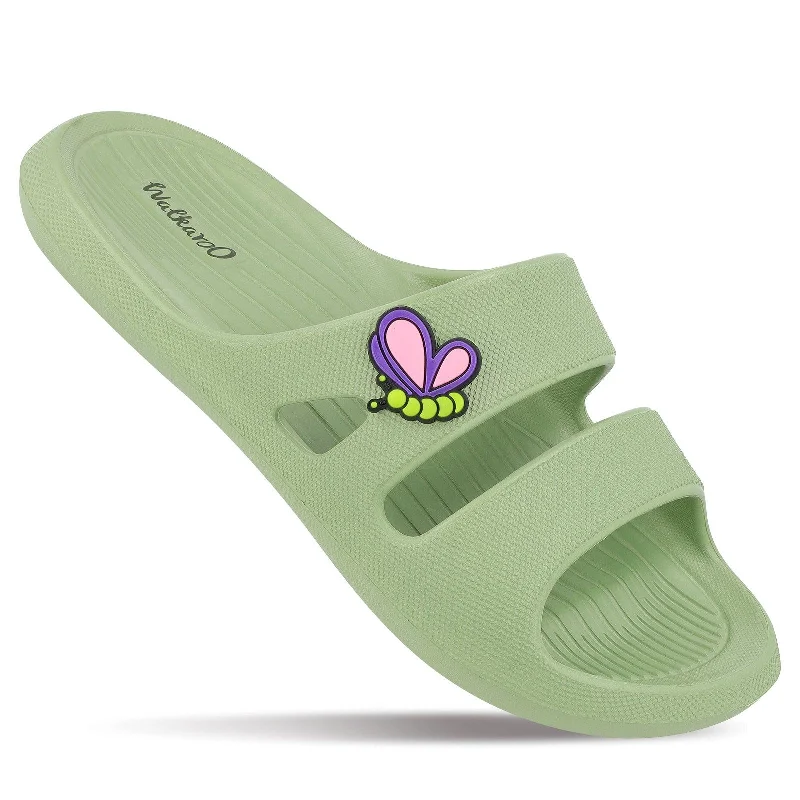Printed pattern Women's Flip Flop  - WC8920 Parrot Green
