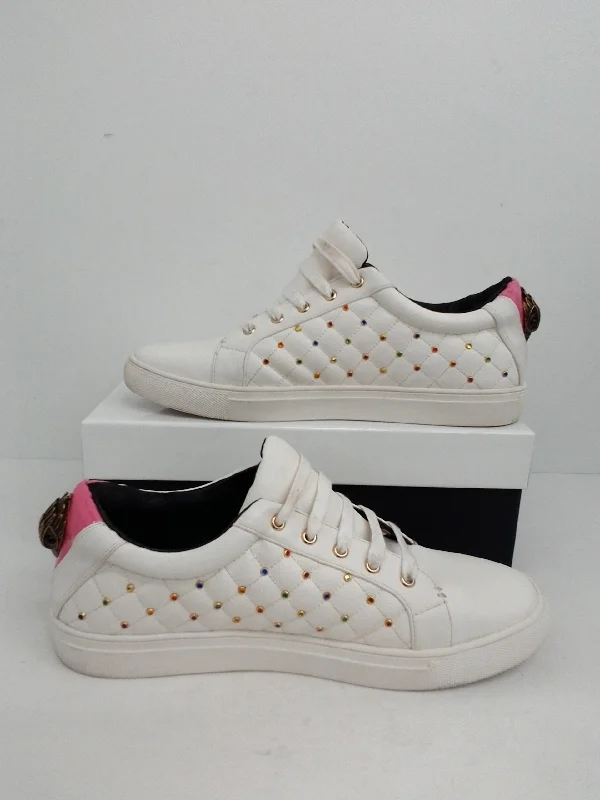 Comfortable down Kurt Geiger Women's Ludo Stud Leather Sneaker Size 41