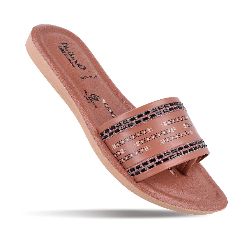 Luxury and fashionable Women's Slide Sandals  - WL7587 Blush