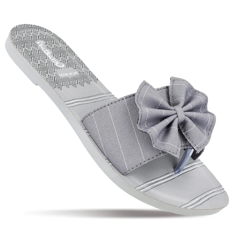 Casual And Versatile Women's Slide Sandals  - WL7410 Grey