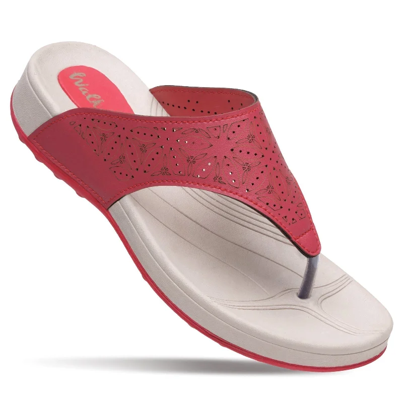 Sports litigation style Walkaroo Womens Sandal  - WC4981 Red