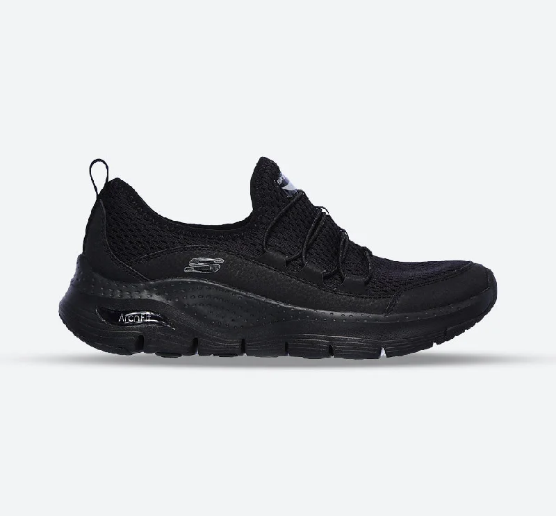 Free and comfortable Women's Wide Fit Skechers Lucky Thoughts 149056 Arch Fit Sneakers