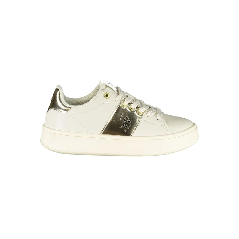 Sweet breath U.S. POLO ASSN.  Laced Sports Sneakers with Contrast Women's Details