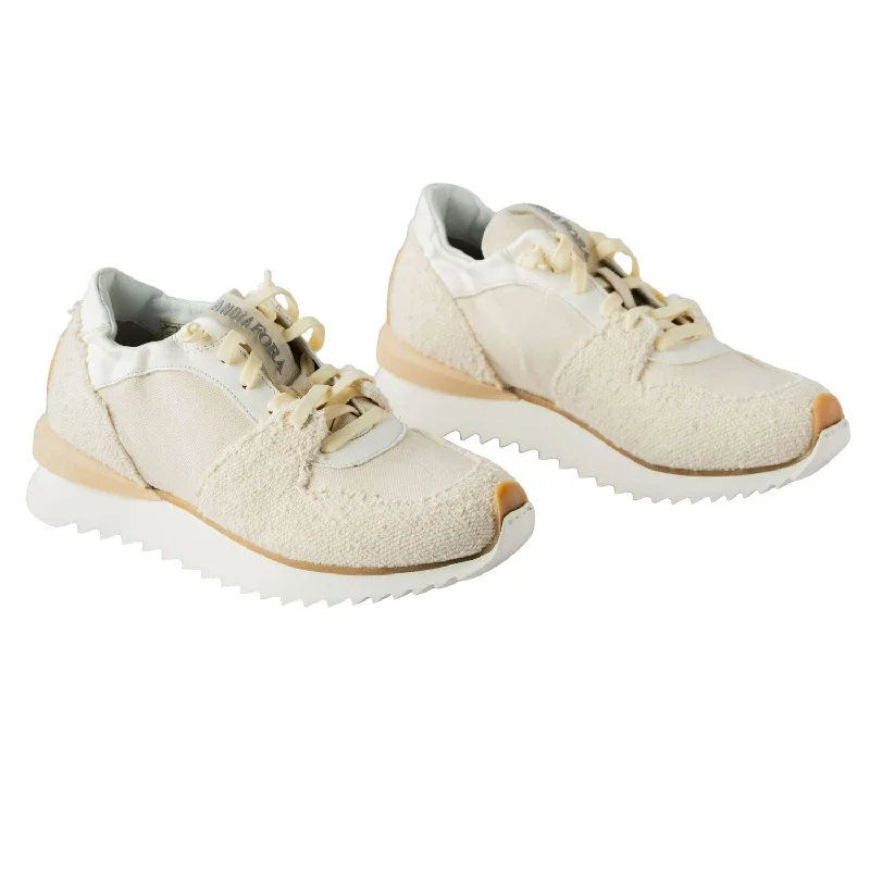 Avant-garde trend Women's Ruffle Sneakers In Mellow Bianca