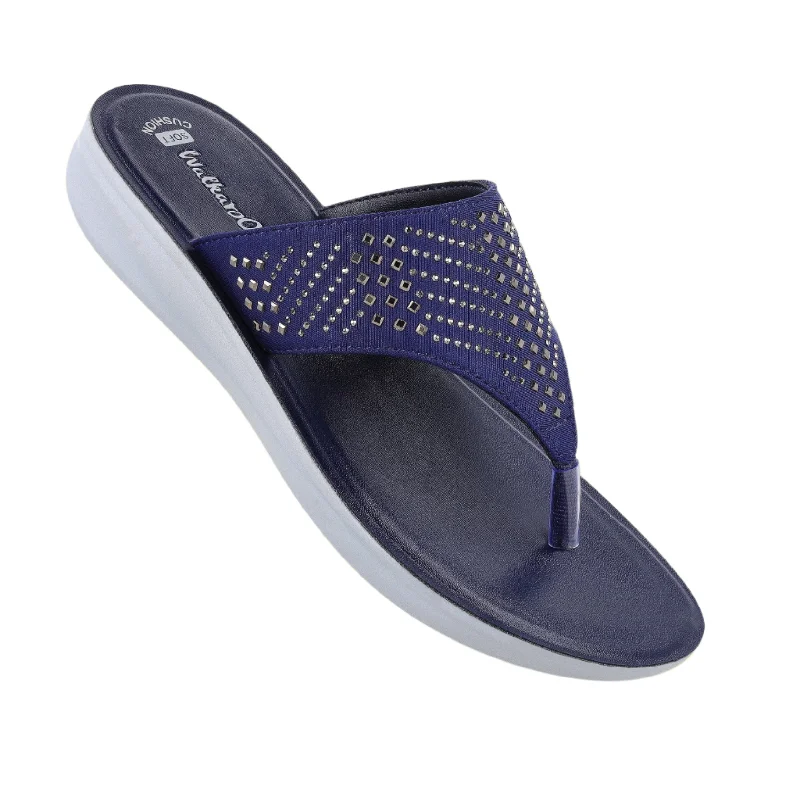 Unique prints Women's Daily Wear Sandals  - WL7195 Navy Blue