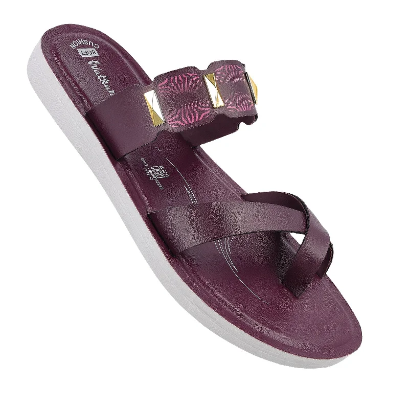 Diamond Series Women's Daily Wear Sandals  - WL7612 Dark Grape