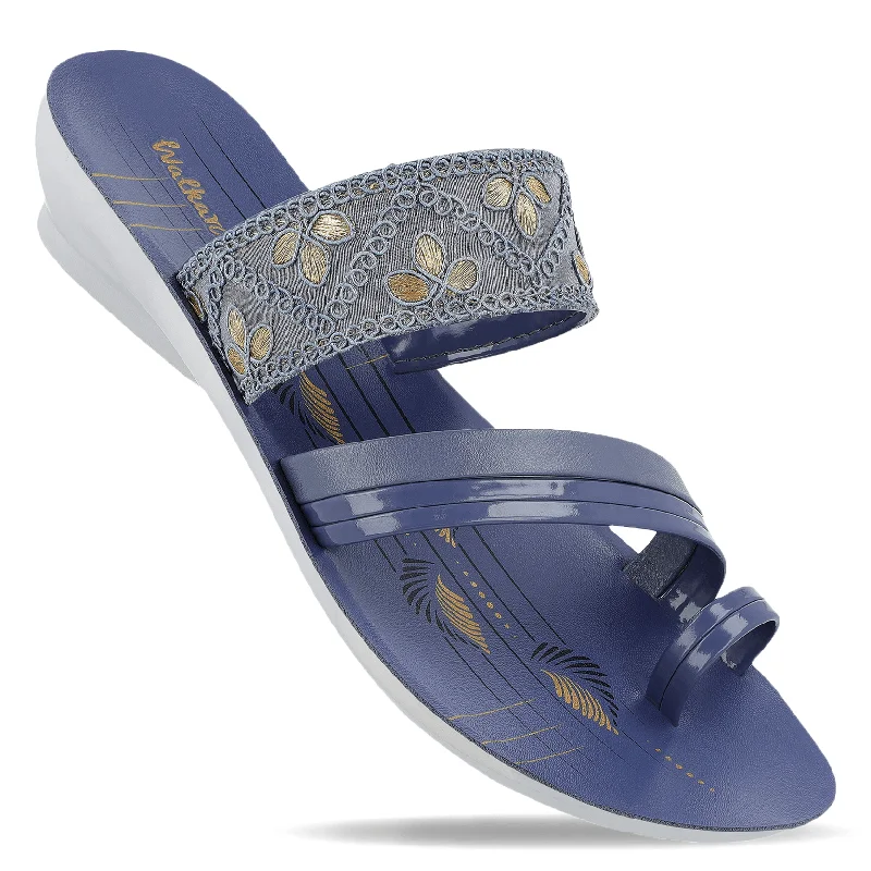 Wearable At Home Or Out Women's Daily Wear Sandals  - WL7363 Moon Blue