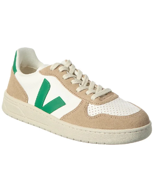 Sports Zipper Style VEJA V-10 Leather Sneaker
