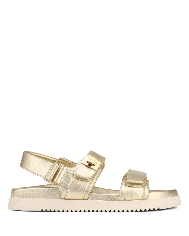 Casual And Casual Mona Sheep Leather Gold