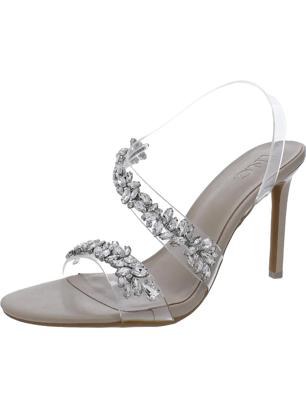 Printing decoration Nashbelle Womens Embellished Slip On Heels