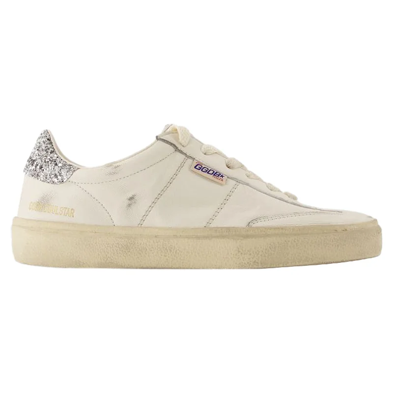 Printing decoration Soul Star Sneakers - Golden Goose Deluxe Brand - Leather - White/Silver