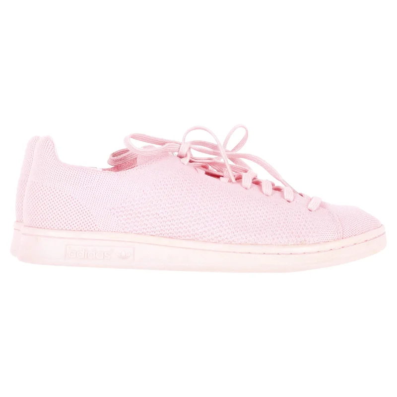Black And White Style Adidas Stan Smith Sneakers in Pink Primeknit Fabric