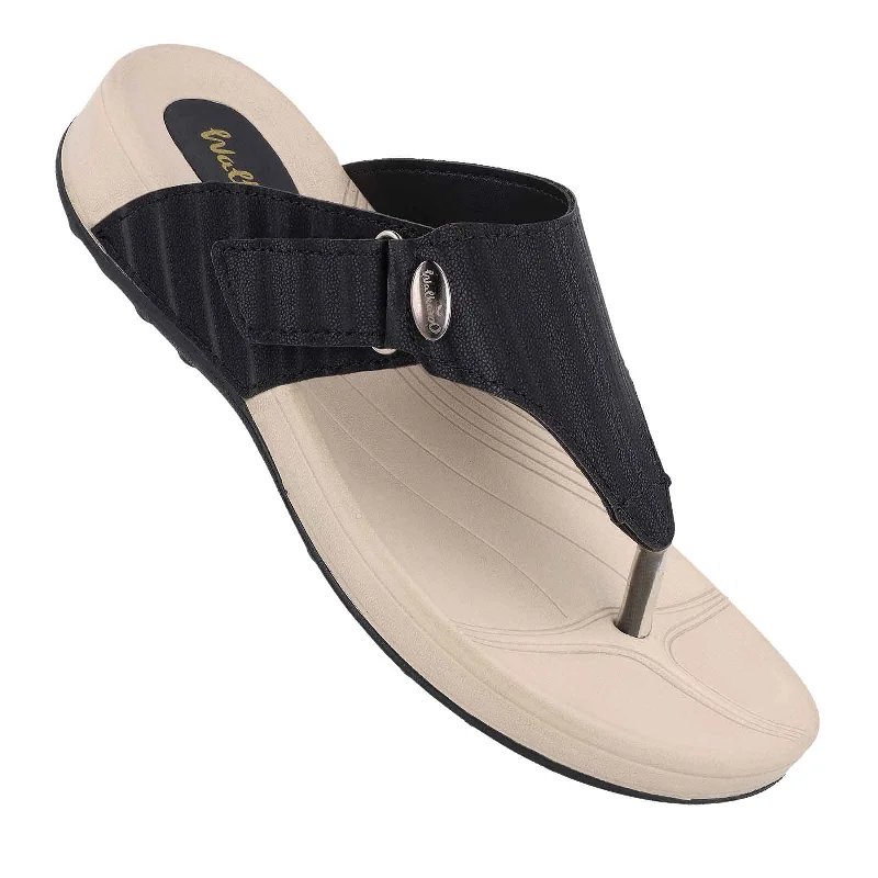 Mid-length Style Women's Flip-Flop - WC4989 Black