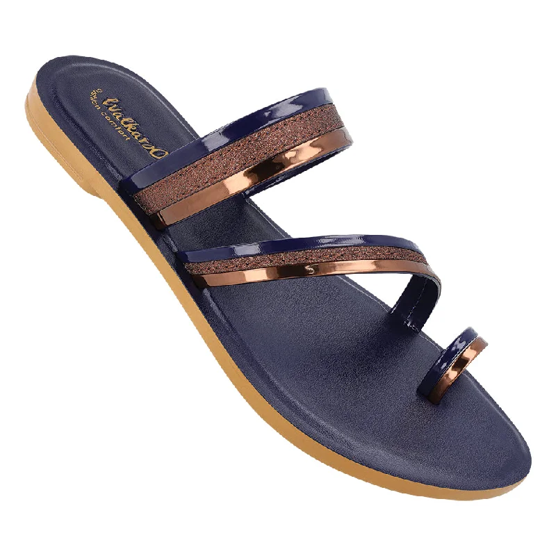 Avant-garde trend Women's Daily Wear Sandal  - WL7515 Navy Blue