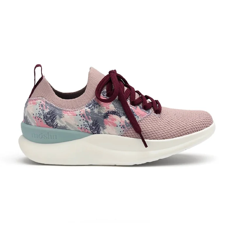 Classic Series Women's Pulse Sneakers In Pale Mauve Brush