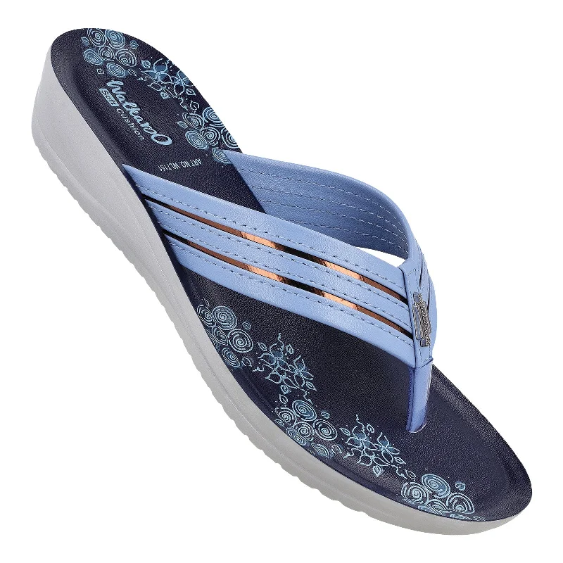 Cool Summer Women's Daily Wear Sandal  - WL7151 Cyan Blue