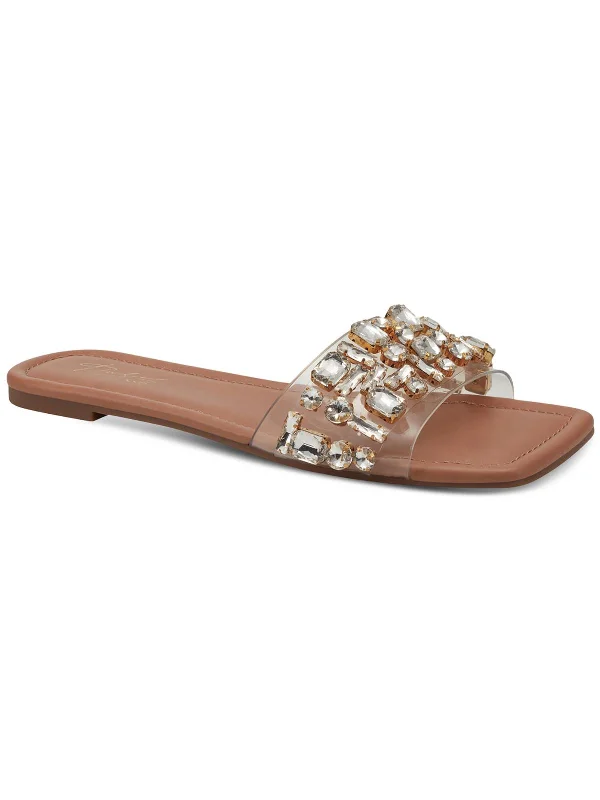 High-end Fabrics jillene Womens Flat Slip On Slide Sandals