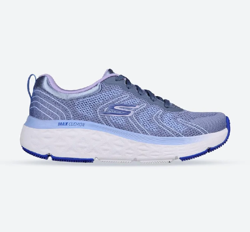 Elegant Style Women's Wide Fit Skechers 129120 Max Cushioning Delta Sneakers - Blue/Lavender