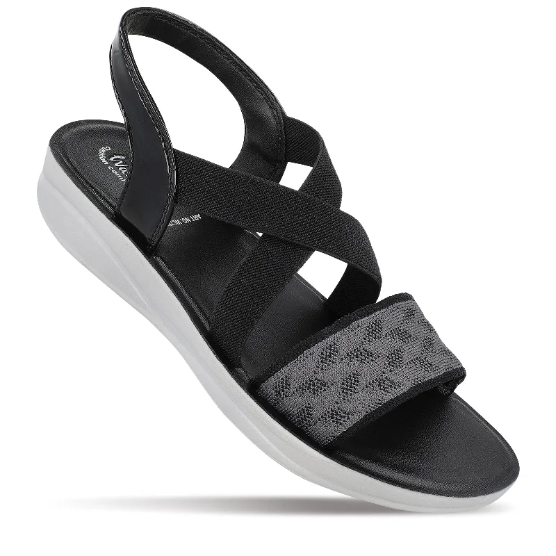 Single item design Walkaroo Womens Sandals  - WL7800 Black