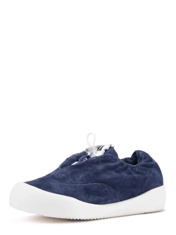 Fashionable and casual Women's Nina Scarpa Pull On Sneaker In Blue Sueded