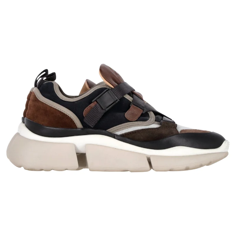 Ultra-lightweight Chloé Sonnie Low-Top Sneakers in Multicolor Leather
