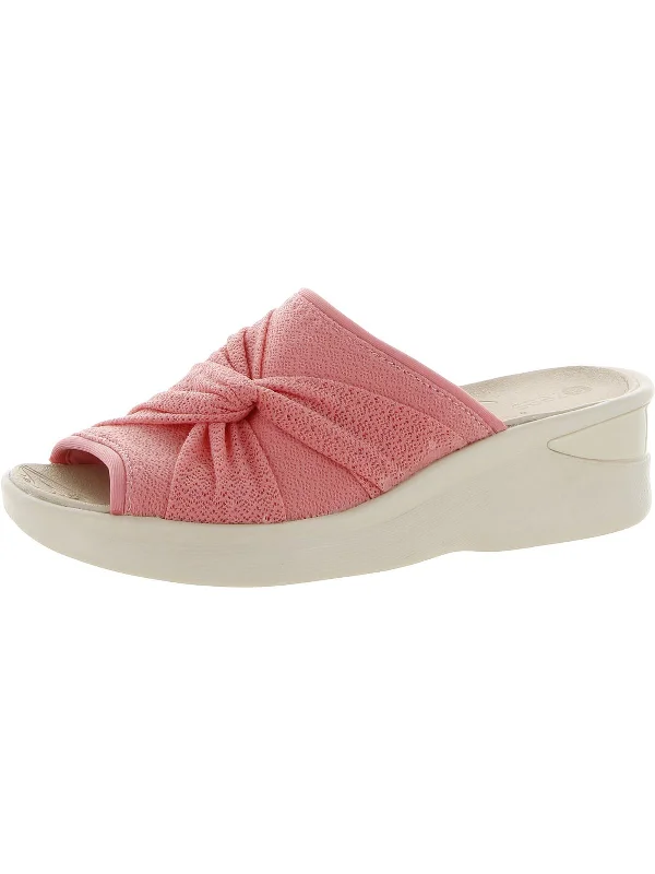 Designer Style Smile II Womens Slip On Wedge Sandals