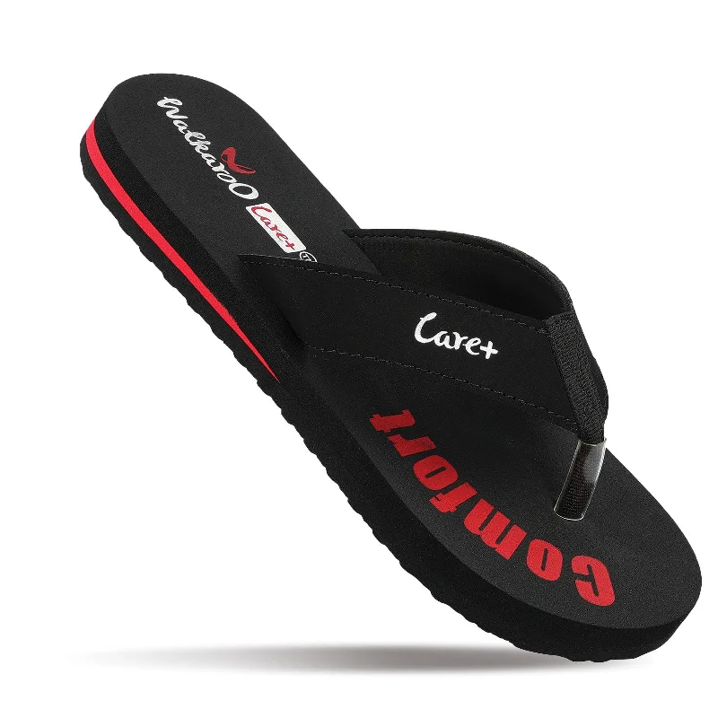 Sports Fitness Wear Women's Care Plus Flip-Flop  - WH3965 Black Red
