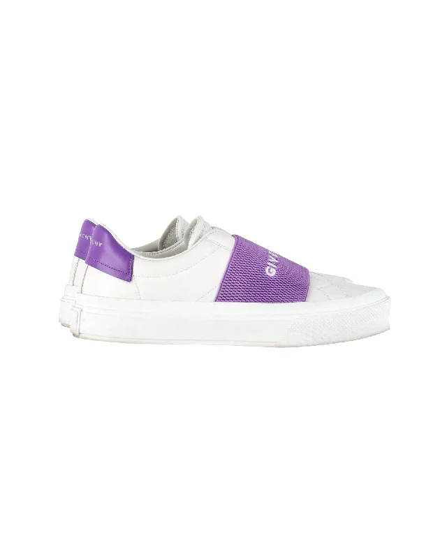 Elegant Style Givenchy City Sport Sneakers in White Leather
