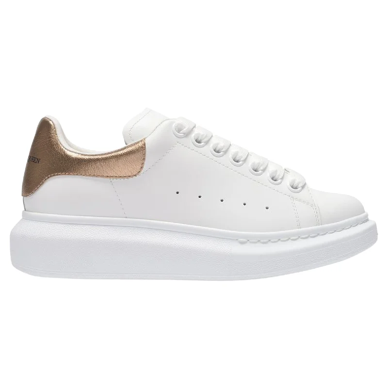 High-end Fabrics Oversized Sneakers - Alexander Mcqueen - White/Pink Gold - Leather