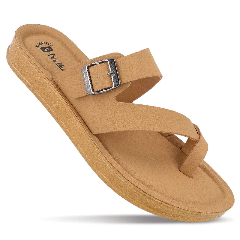 Short skirt design Women's Daily Wear Sandals  - WL7573 Beige