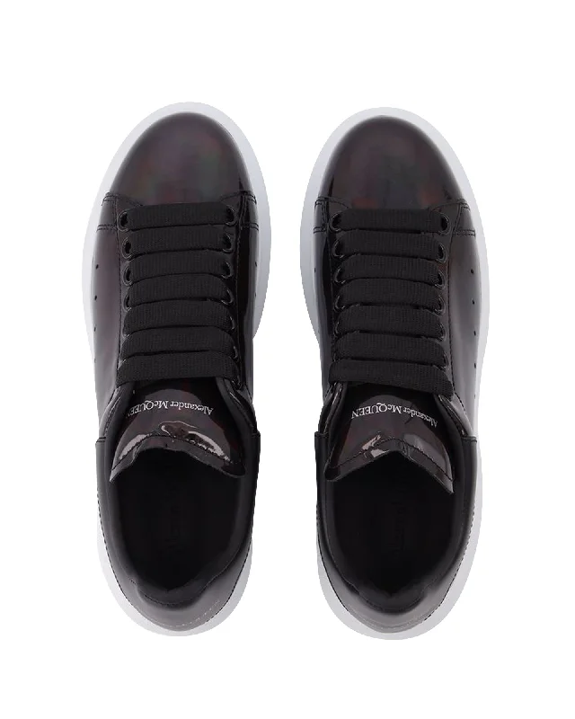 End Of The Year Oversize Sneakers in Black Leather