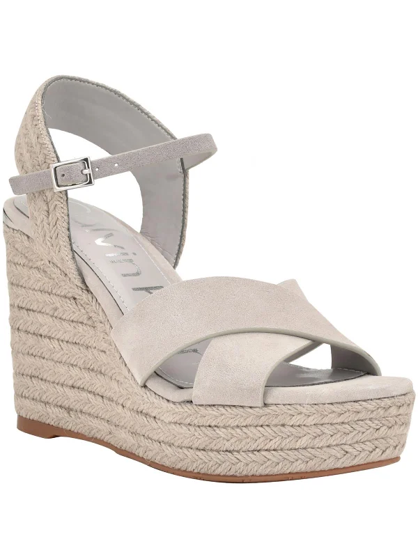 Single item design Elory Womens Suede Slingback Espadrilles
