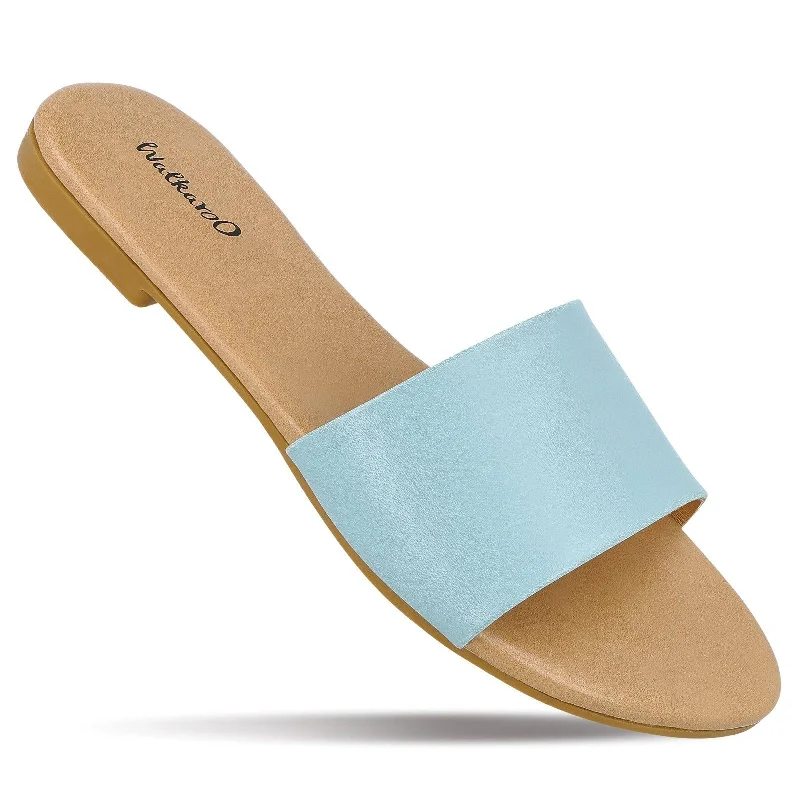Boutique style Walkaroo Womens Fancy Hand Made Footwear  - WP97017 Blue
