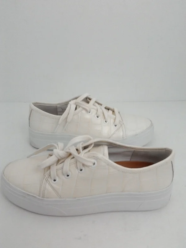 Party Wear Via Spiga Women's Beige Fashion Platform Sneakers Size 6 M