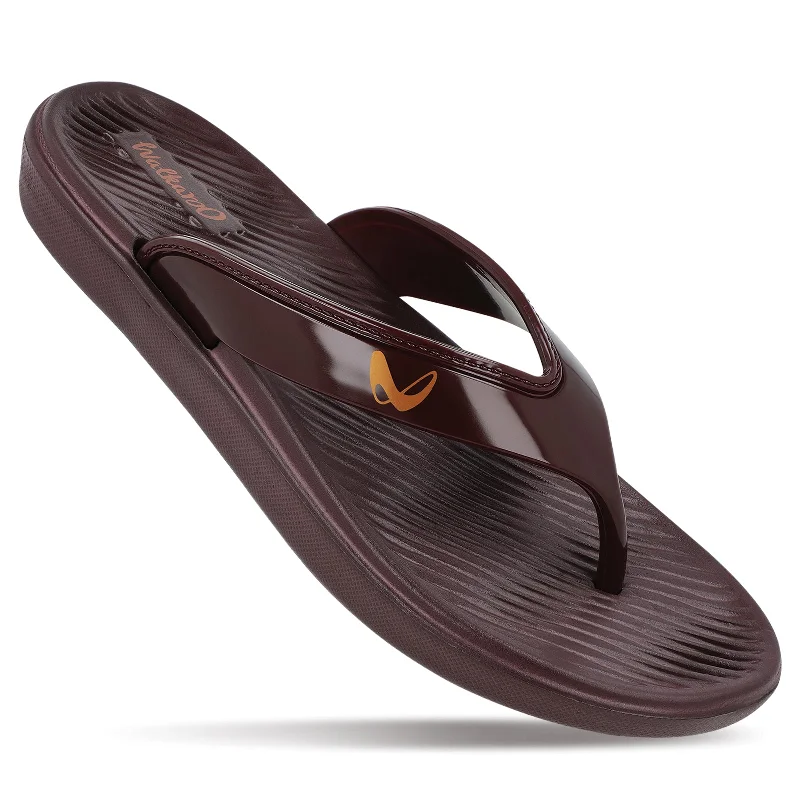Comfortable And Simple Walkaroo Womens Flip Flop  - WC4292 Coffee
