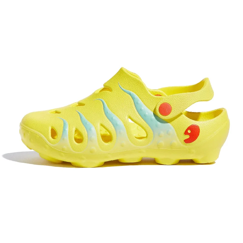 Comfortable And Simple Yellow & Glass Blue Octopus I Women