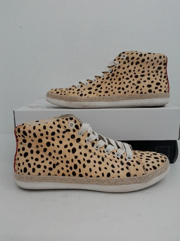 High-end atmosphere Dolce Vita Women's Leopard Calf Ligh Yellow Size 6.5